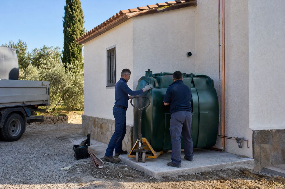 Depósitos de gasoil en Palau-solità i Plegamans: venta, instalación y limpieza: descarga en curso